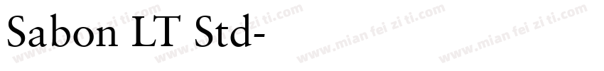 Sabon LT Std字体转换